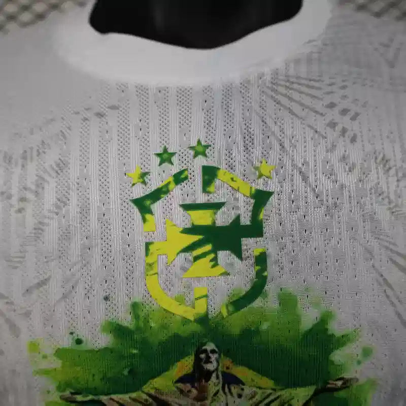 MAILLOT BRÉSIL CONCEPT "Blanc" 2025/2026 Version Player YamaKits Foot