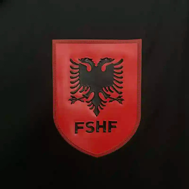 Maillot Albanie deuxième extérieur "Noir" 2025/2026 YamaKits Foot