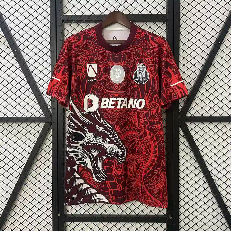Maillot Porto concept "Rouge" 2025/2026 YamaKits Foot