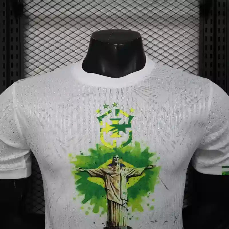 MAILLOT BRÉSIL CONCEPT "Blanc" 2025/2026 Version Player YamaKits Foot