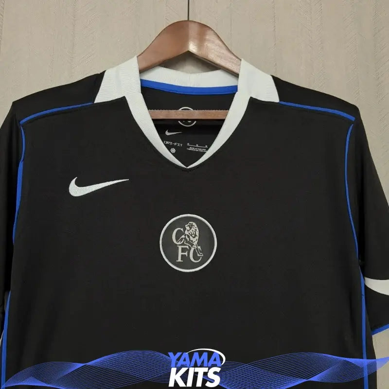 Maillot Chelsea extérieur "Noir" 2025/2026 YamaKits Foot