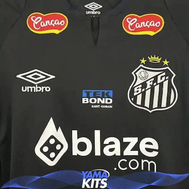 Maillot Santos FC concept "noir" 2025/2026 YamaKits