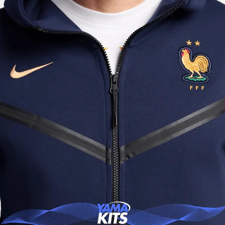 Veste France tech nike "Bleu" fleece 2024/2025 nike tech
