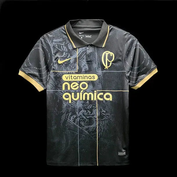 Maillot Corinthians Concept "Noir, doré'" 2022/2023 YamaKits Foot
