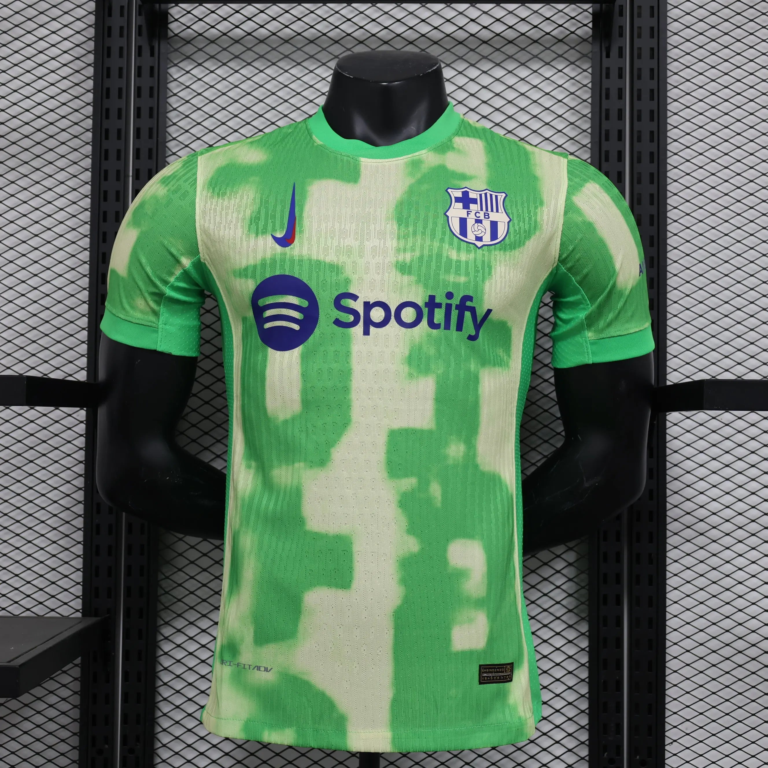MAILLOT FC BARCELONE THIRD "Vert" 2024/2025 Version Player YamaKits Foot