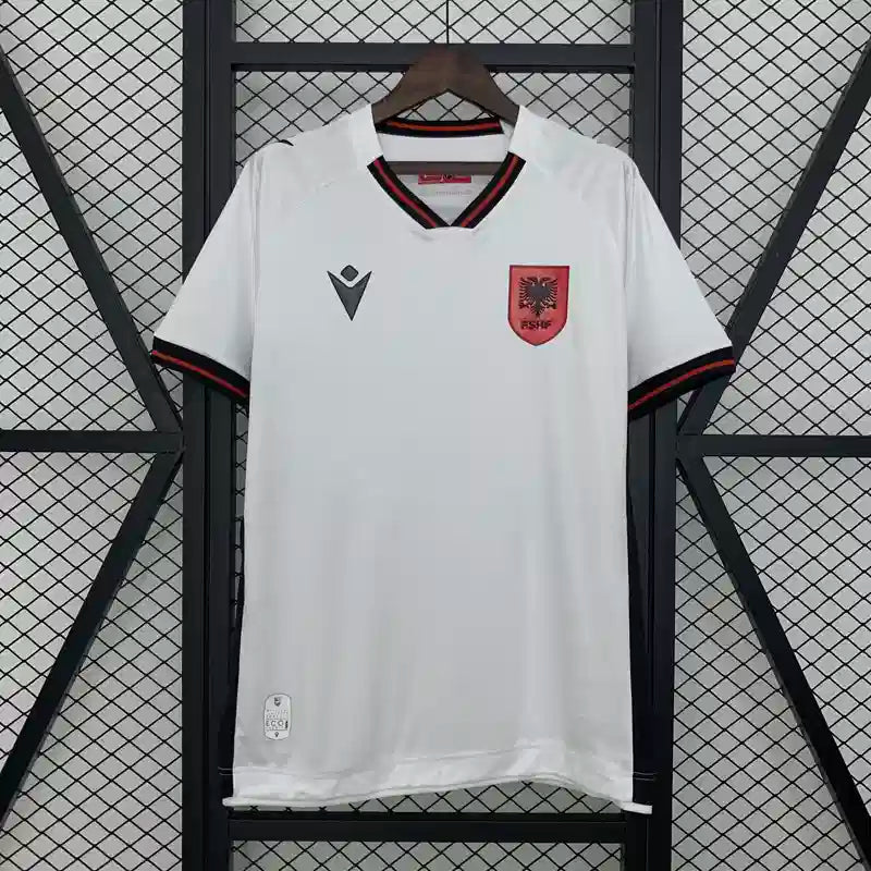 Maillot Albanie extérieur "Blanc" 2025/2026 YamaKits Foot