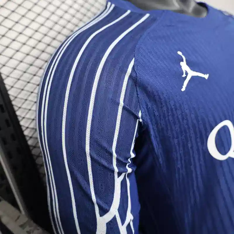 Maillot Paris SG third "Jordan, bleu" 2024/2025 Manches longues YamaKits Foot