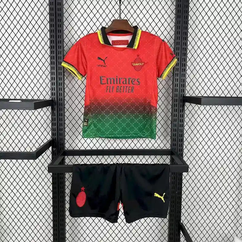 Maillot Ac Milan OFF-WHITE "rouge" 2025/2026 YamaKits Foot