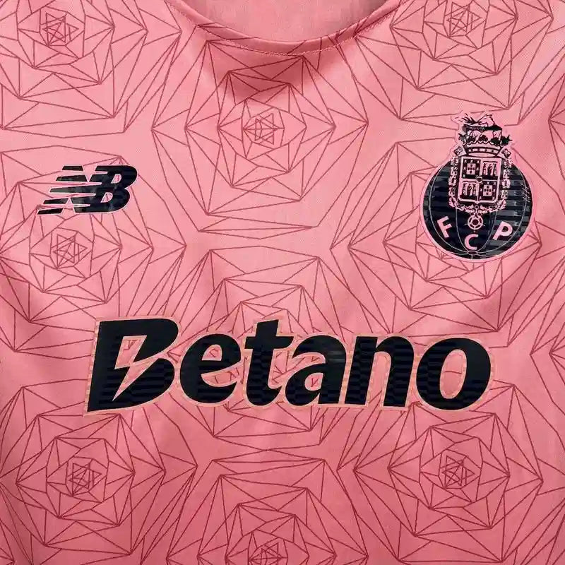Maillot Porto enfant extérieur "Rose" 2025/2026 YamaKits Foot