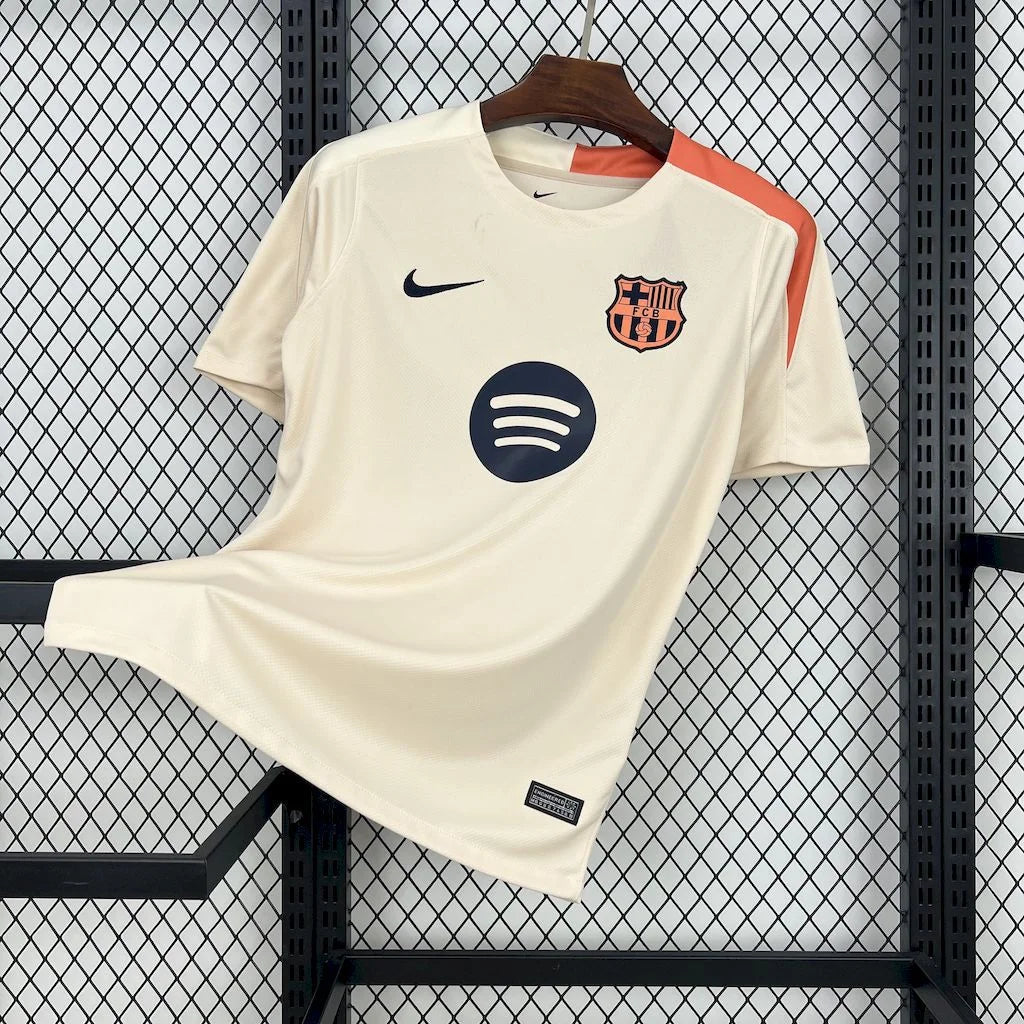 Maillot FC Barcelone entrainement "Beige" 2025/2026 YamaKits Foot