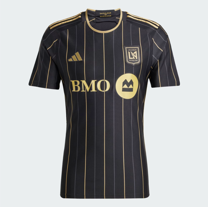 Maillot Los Angeles Domicile "Noir,or" 2024/2025 YamaKits Foot