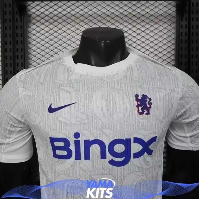 MAILLOT CHELSEA ENTREPRISE "Blanc" 2025/2026 Version Player YamaKits Foot