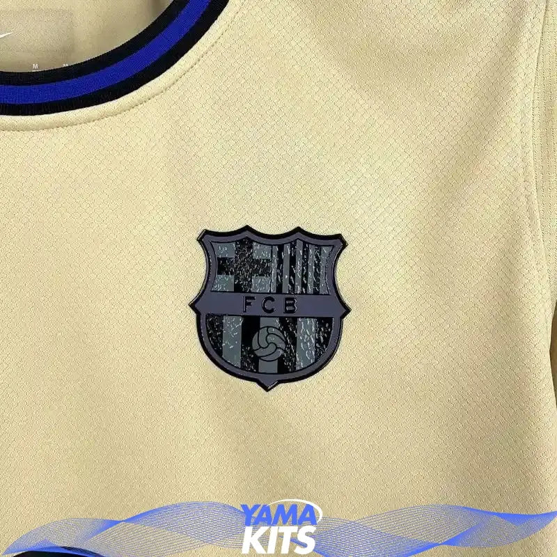Maillot Barcelone extérieur "beige" 2025/2026 YamaKits Foot