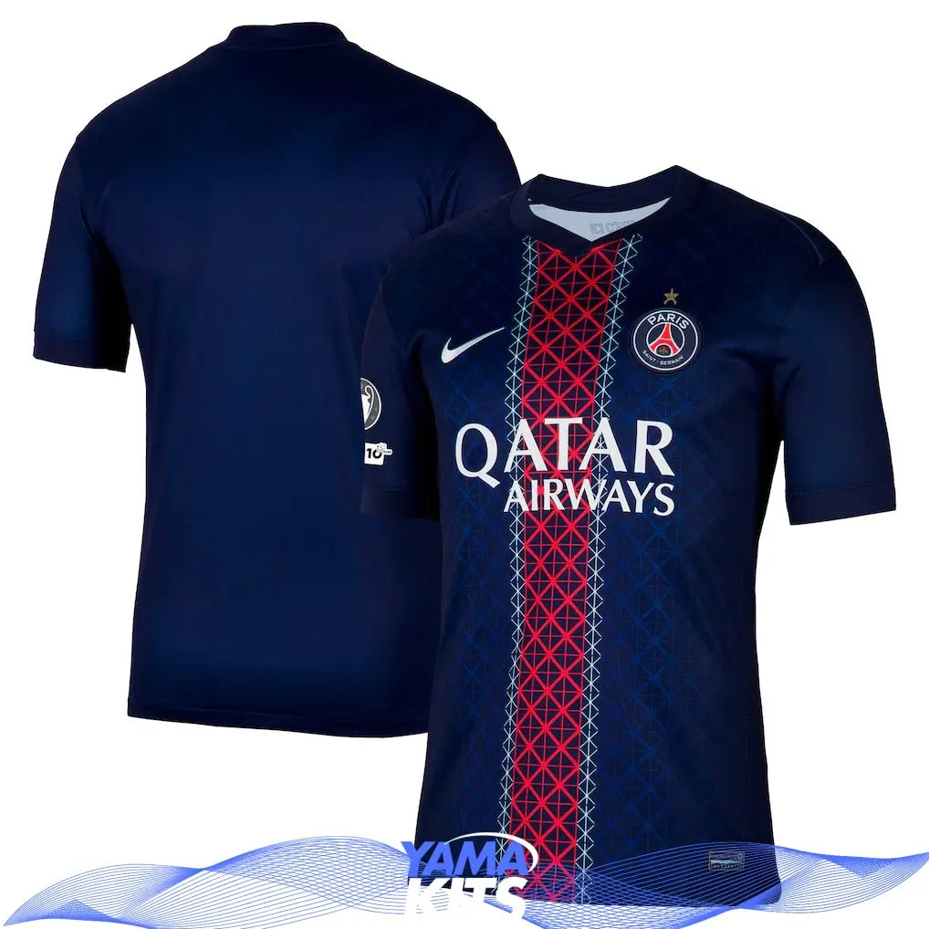Maillot Paris SG domicile « avec étoile » 2025/2026 Yamakits