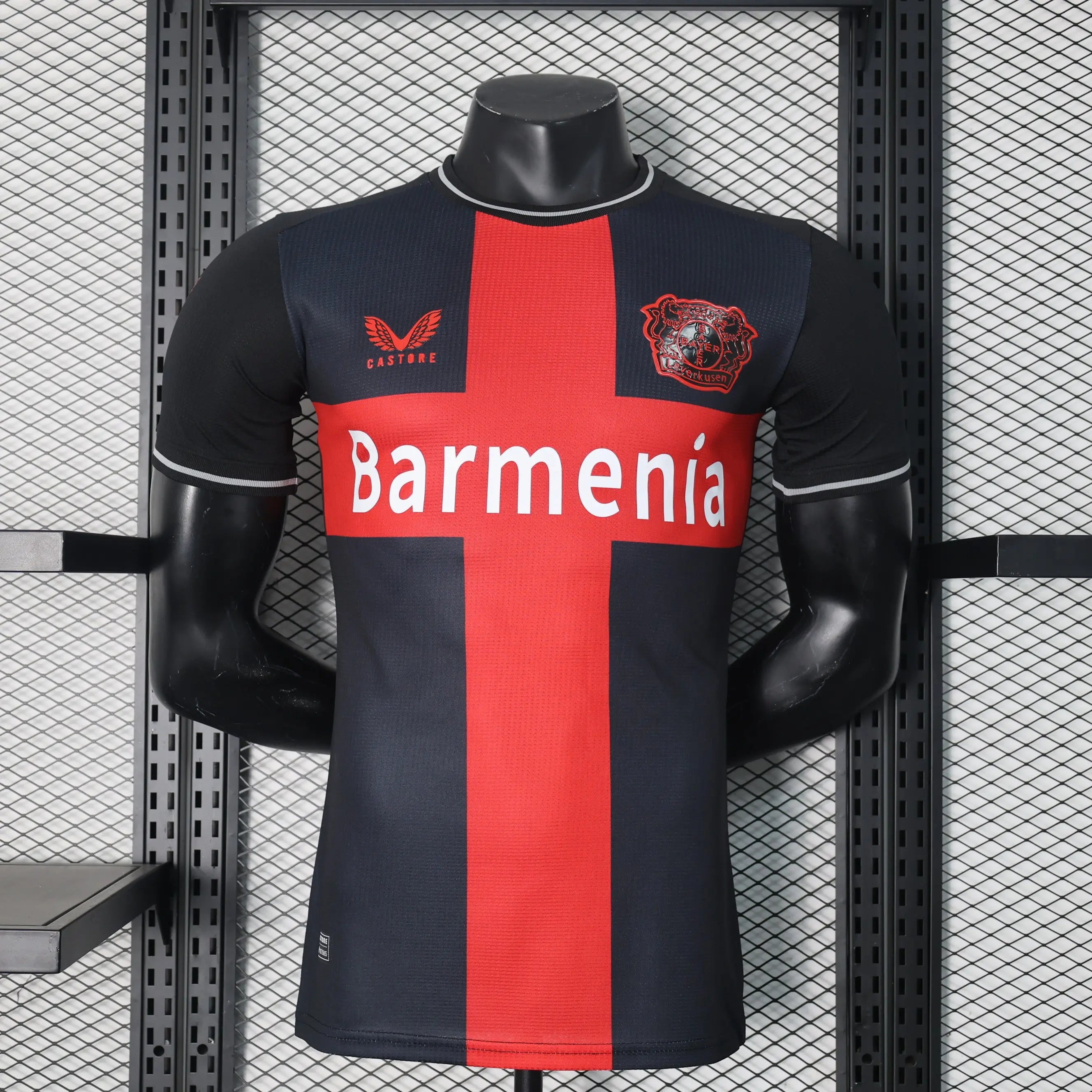 MAILLOT BAYER LEVERKUSEN DOMICILE 2023/2024 Version Player YamaKits Foot