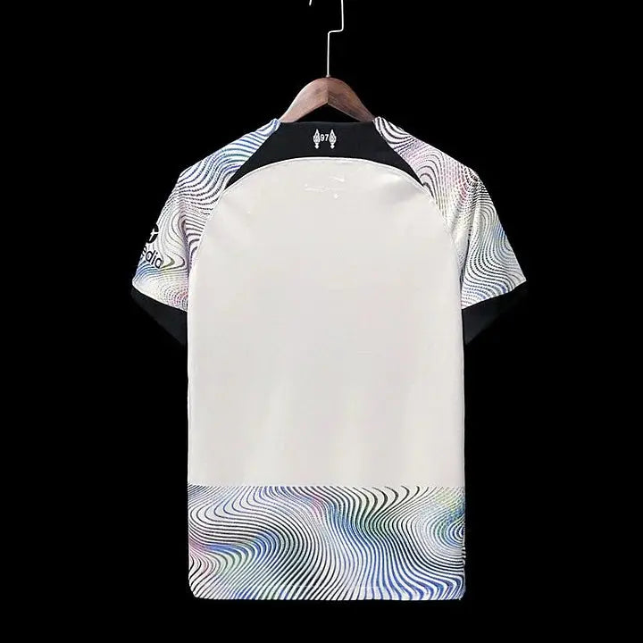 Maillot Liverpool extérieur "gris à Rayures" 2022/2023 YamaKits Foot
