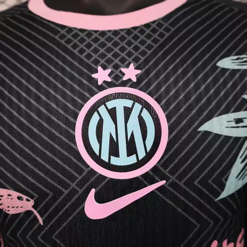 MAILLOT INTER MILAN CONCEPT "Serpent rose" 2024/2025 Version Player YamaKits Foot